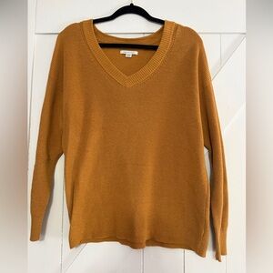 American Eagle Golden Knit V-Neck Sweater